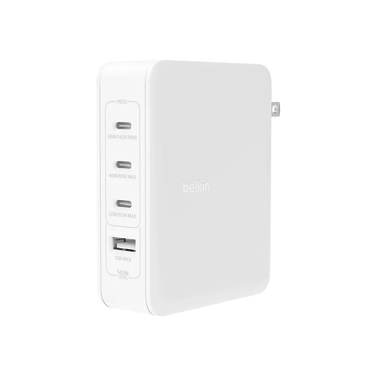 [745883853328] Belkin BoostCharge Pro 140W 4-Port GaN Wall Charger