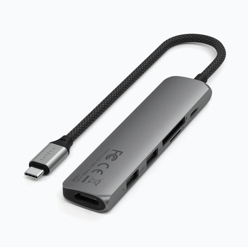 Satechi 6-in-1 USB-C Slim Multiport Adapter with 4K HDMI