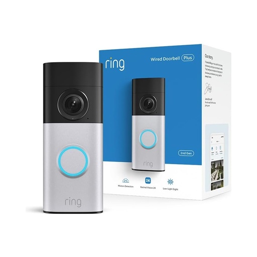 [840080510682] Ring Wired Doorbell Plus (Video Doorbell Pro)