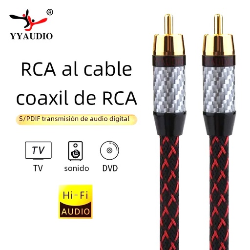 [AS-S-2019] Cable de Audio Digital para Subwoofer Macho-Macho