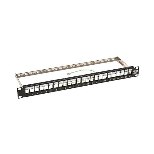 [37332193612] Tripp Lite series Panel de Conexiones Blindado RJ45 Keystone / Multimedia de 24 Puertos