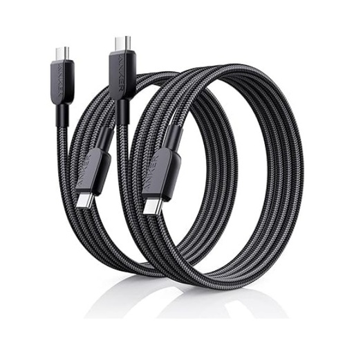 Anker USB-C to USB-C Braided Cable 6ft. 240W (2-Pack)