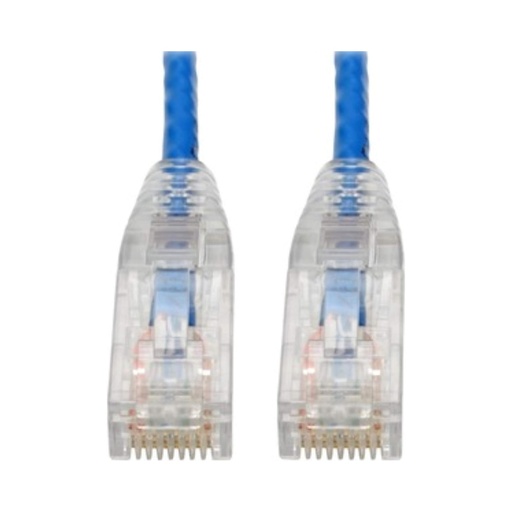 [37332226211] Eaton Cat6 Gigabit Snagless Slim UTP Ethernet Cable (RJ45 M/M), PoE, Gray 6-in