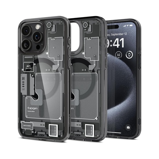 [8809896751858] Spigen Ultra Hybrid Pack (Mag Fit) for iPhone 15 Pro Max - White