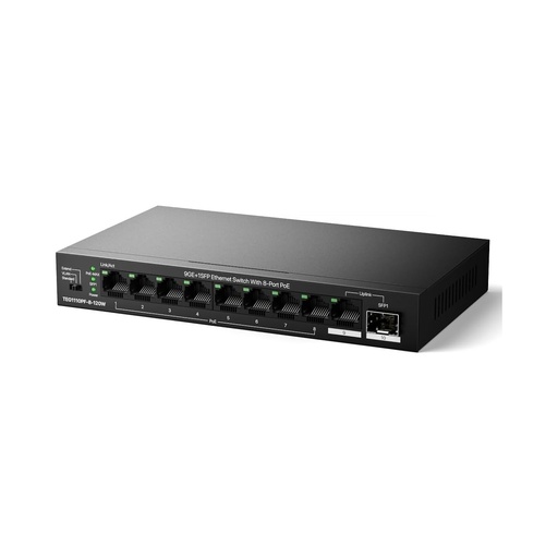 [885397270881] Tenda Desktop Switch 8-Port PoE - TEF1109P-8-63W