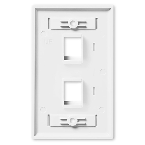 [WP-FP2WHT] Keystone Faceplate 2 Salidas