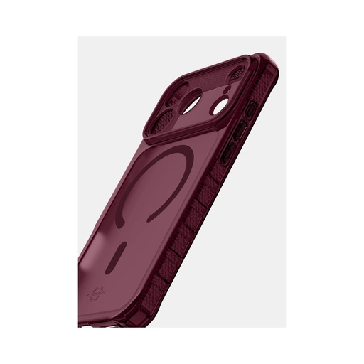 [AP8U-HBVAR-MAH1] itSkins Hybrid R Vapor Case with MagSafe for 18 Pro Max/17 Pro Max - Plum - AP8U-HBVAR-MAH1