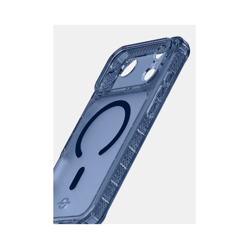 [AP7X-HBVAR-NVBL] itSkins Hybrid R Vapor Case with MagSafe for iPhone 17 Pro - Navy Blue