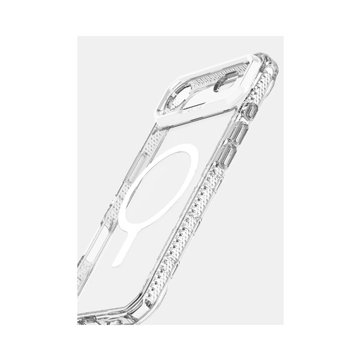 [AP7R-MGCLR-TRPR] itSkins Supreme R Clear Case with MagSafe for iPhone Air - Transparent/White Print