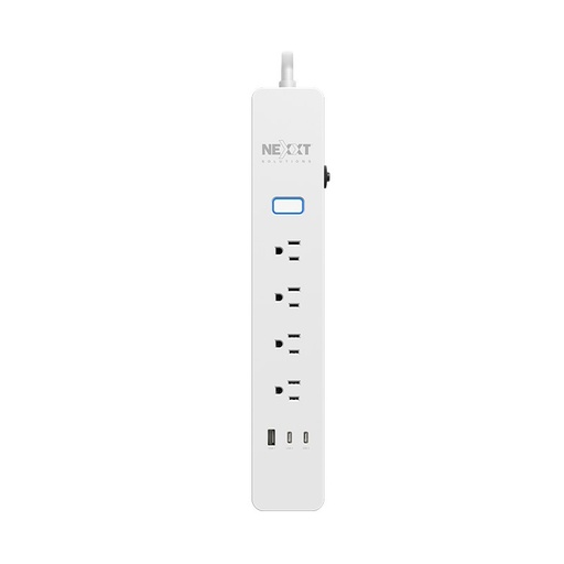 [798302058729] Nexxt Home Smart Power Strip 4 outlet 2 USB C 2 USB A - NHP-E710