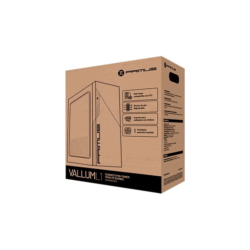 [798302225848] Primus Gaming Vallum L1 Mid-Tower PC Case - Black