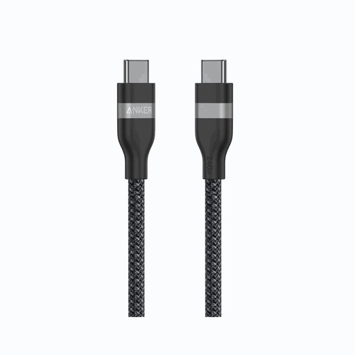 Anker Cable USB-C a USB-C 240W trenzado reciclado 0.9 m - Negro - A82E2011