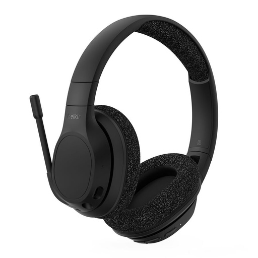 [745883857692] Belkin SoundForm Adapt Wireless Over-Ear Headphones, Mic - AUD005btBLK
