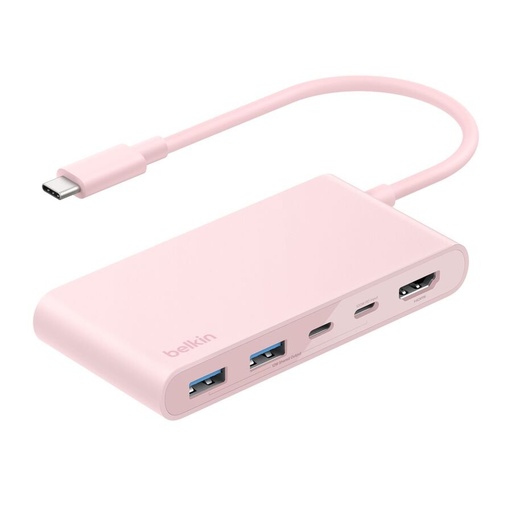 [AVC022fqPK] Belkin 5-Port USB-C Hub with Dual USB-C Ports - AVC022fqPK